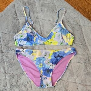 Aerie Blue/Yellow Bikini, Womens Medium, Great Condition